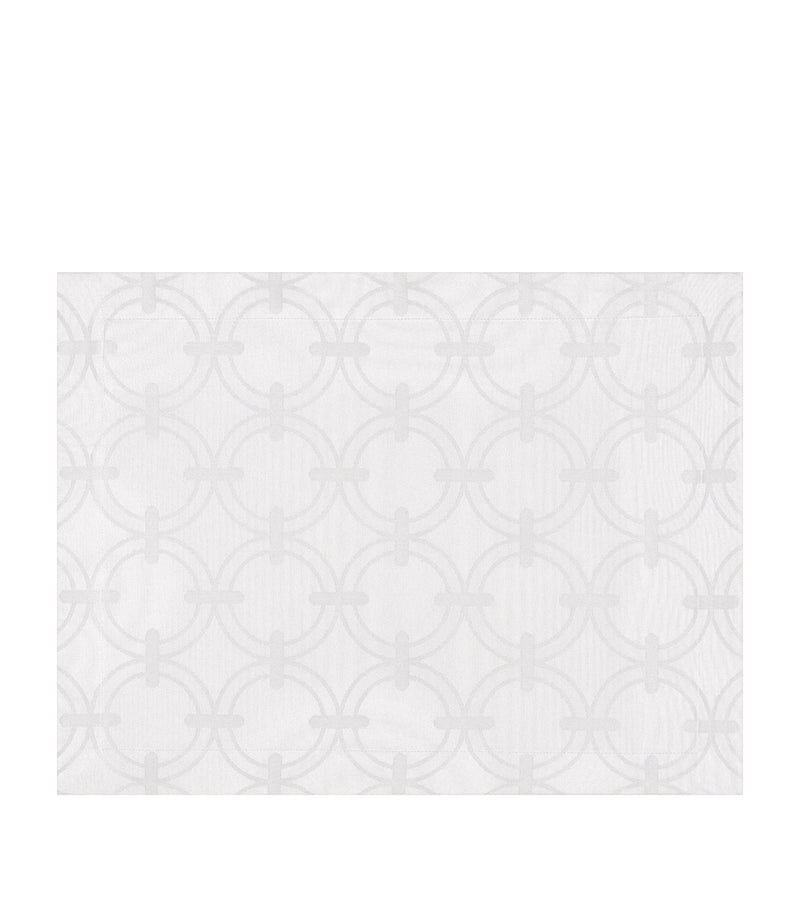 Crisp Cotton Placemat with Overlapping Ring Print