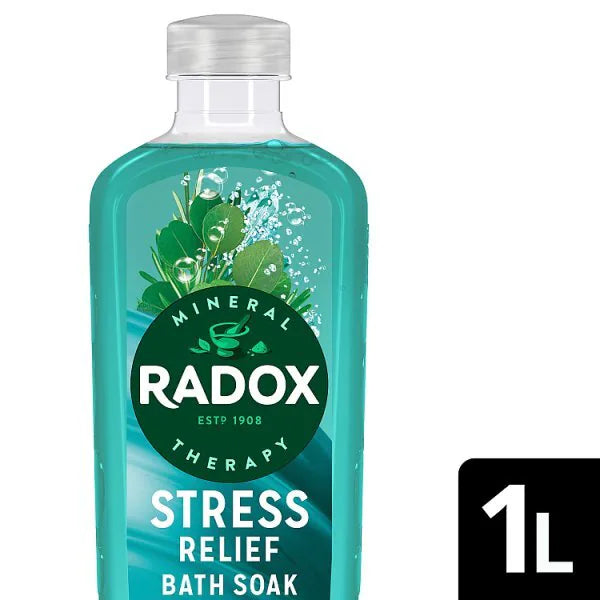 Radox Stress Relief Bath Soak 1L, imported from the UK