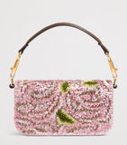 Valentino Garavani small Locò shoulder bag with sequins, imported from the UK