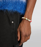 Nialaya smiley face beaded bracelet with pearls, imported from the UK