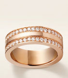 Cartier LOVE ring rose gold diamond pave - British product