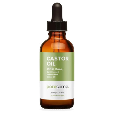 Superdrug Poresome 100% Pure Castor Oil - 50ml Dropper Bottle- Buy online at McGrocer