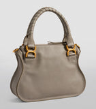 Chloé small leather Marcie top-handle bag, imported from the UK