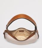 Aspinal of London small leather Soho Crescent shoulder bag, UK version