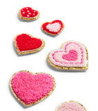 Becco Bags Valentines heart patches set of 6 (British brand)