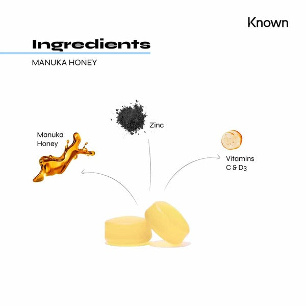 Known Nutrition Manuka Honey Gummies 60 - British product