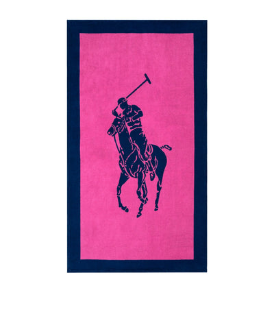 Harrods Ralph Lauren Home Polo Jacquard Bath Towel 100cm x 170cm- Buy online at McGrocer