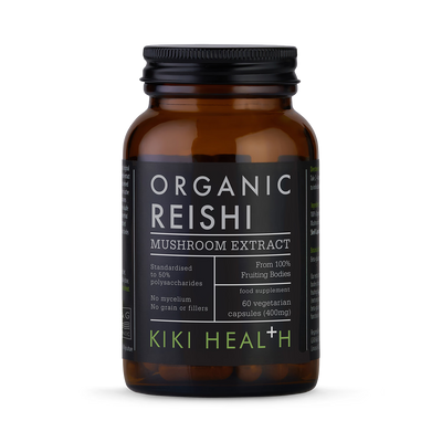 Holland & Barrett KIKI Health Organic Reishi Mushroom Extract Supplement - 60 Vegicaps- Buy online at McGrocer