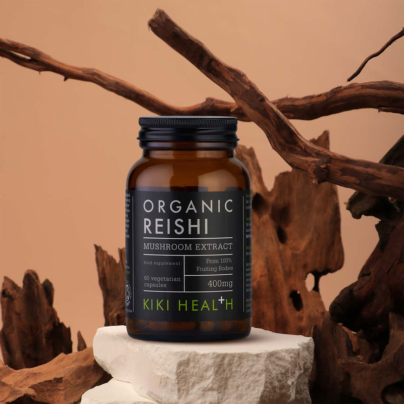 KIKI Health organic reishi mushroom extract 60 vegicaps - British product