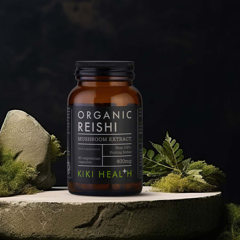 KIKI Health organic reishi mushroom extract 60 vegicaps - British product