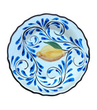 Les Ottomans ceramic dessert plate Positano lemons 22cm, imported from the UK