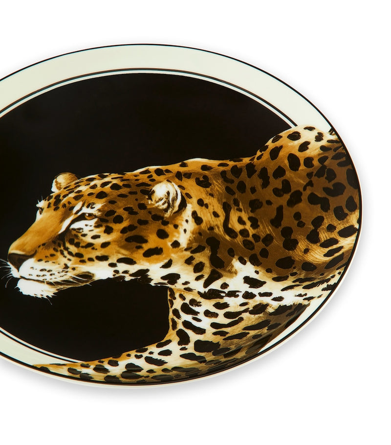 Dolce&Gabbana set of two leopard dinner plates 26cm (British brand)