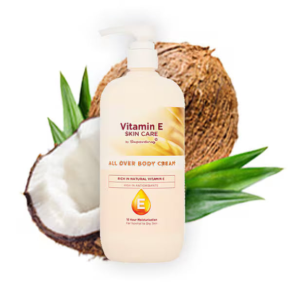 Superdrug Vitamin E Body Cream 1 Litre (British brand)
