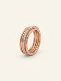 Cartier 18ct rose gold brilliant-cut diamond ring 0.63ct, imported from the UK
