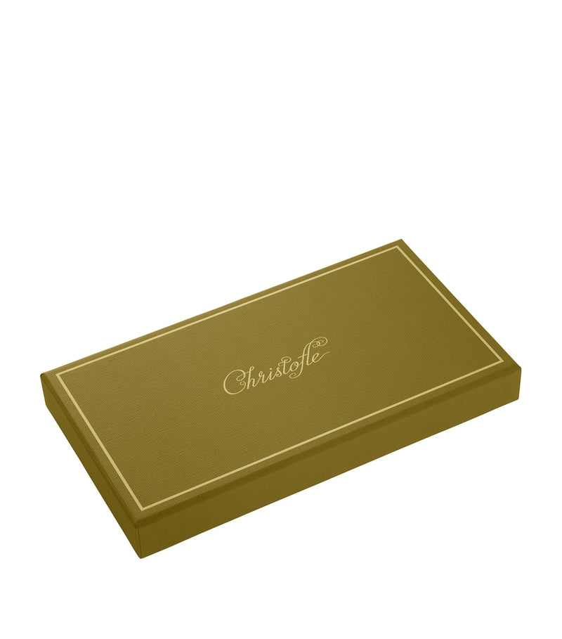 Christofle Bouquet Givré stainless steel coasters set of 2, UK version
