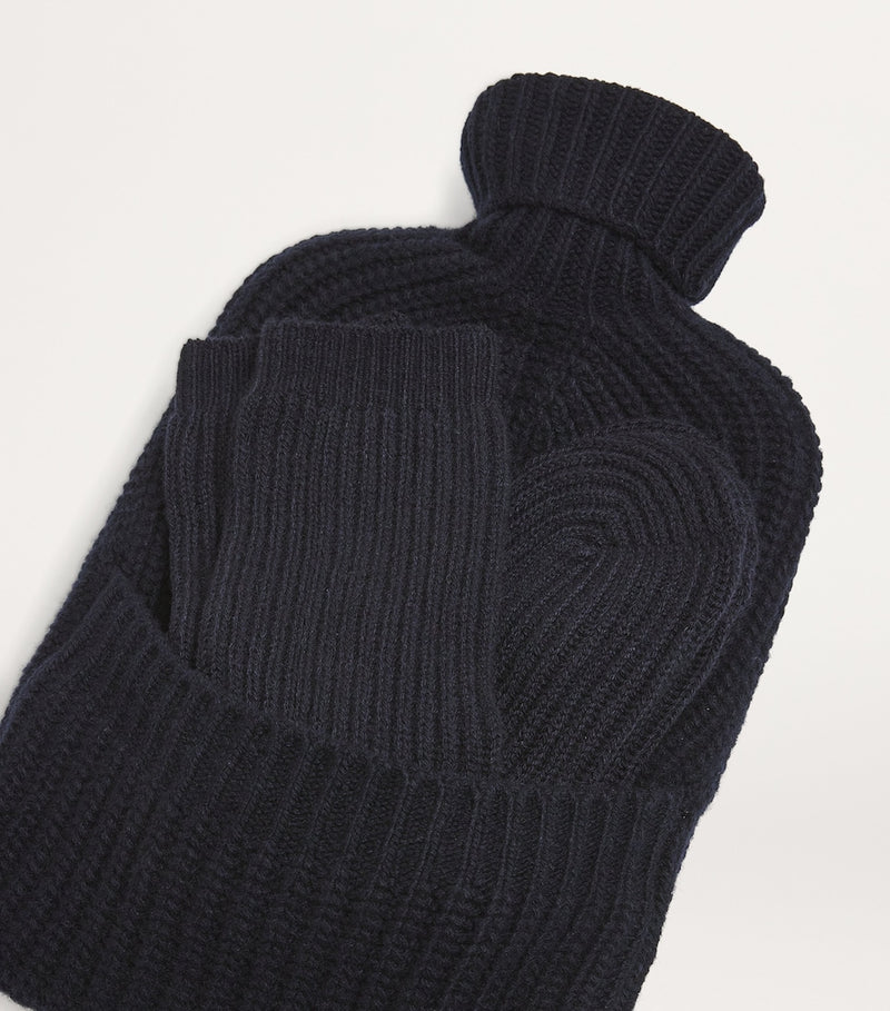 Johnstons of Elgin hot water bottle and socks, imported from the UK