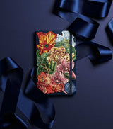 Large Embroidered Potpourri Notebook, 13x21cm with 176 Pages, Made in Italy