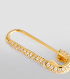 Anita Ko yellow gold and diamond safety pin earring - British product