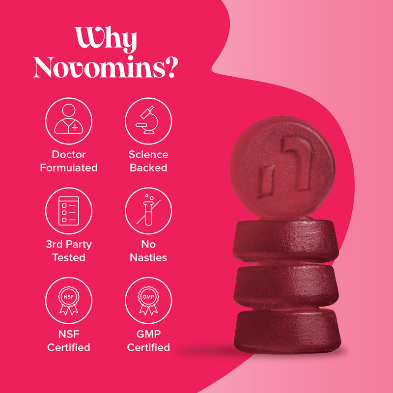 Novomins multivitamin peach gummies 60 count - British product