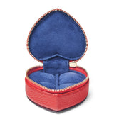 Harrods Leather Heart-Shaped Watch and Ring Jewellery Box with Suede Lining, 4cm x 8.5cm x 7.5cm- Buy online at McGrocer