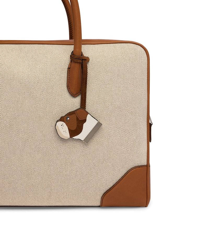 Dunhill leather bulldog charm (British brand)
