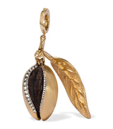 Harrods Annoushka Yellow Gold Diamond and Ebony Mythology Almond Charm Pendant- Buy online at McGrocer