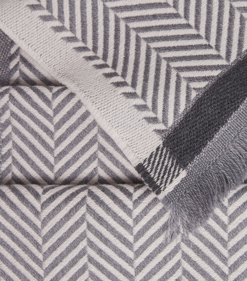 Giorgio Armani wool herringbone scarf - British product