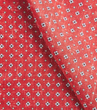 Isaia micro-medallion geometric pocket square 33cm, UK version