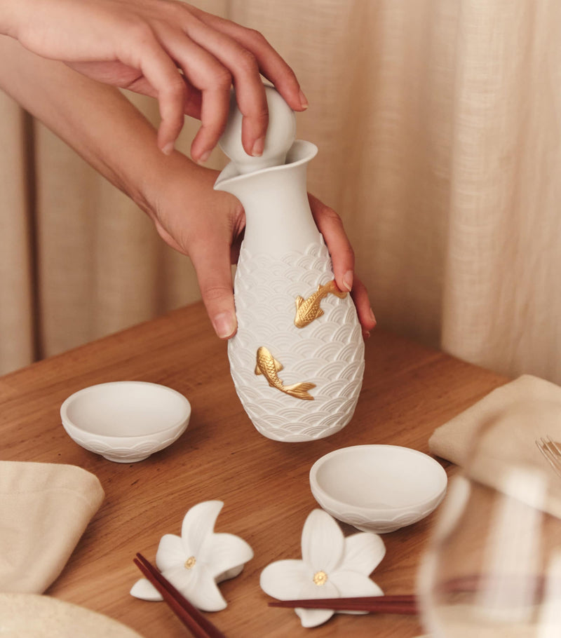 Lladró porcelain koi soya set, British product