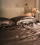 Gingerlily silk mocha flat sheet 280cm x 310cm, UK version