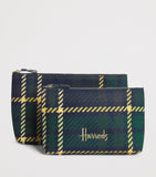 Harrods small tartan logo pouch H15xW23xD3cm, imported from the UK