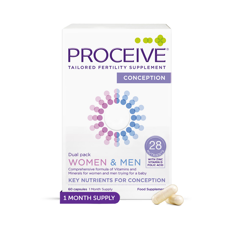 Proceive Dual Pack Fertility Supplement 120 Capsules, imported from the UK