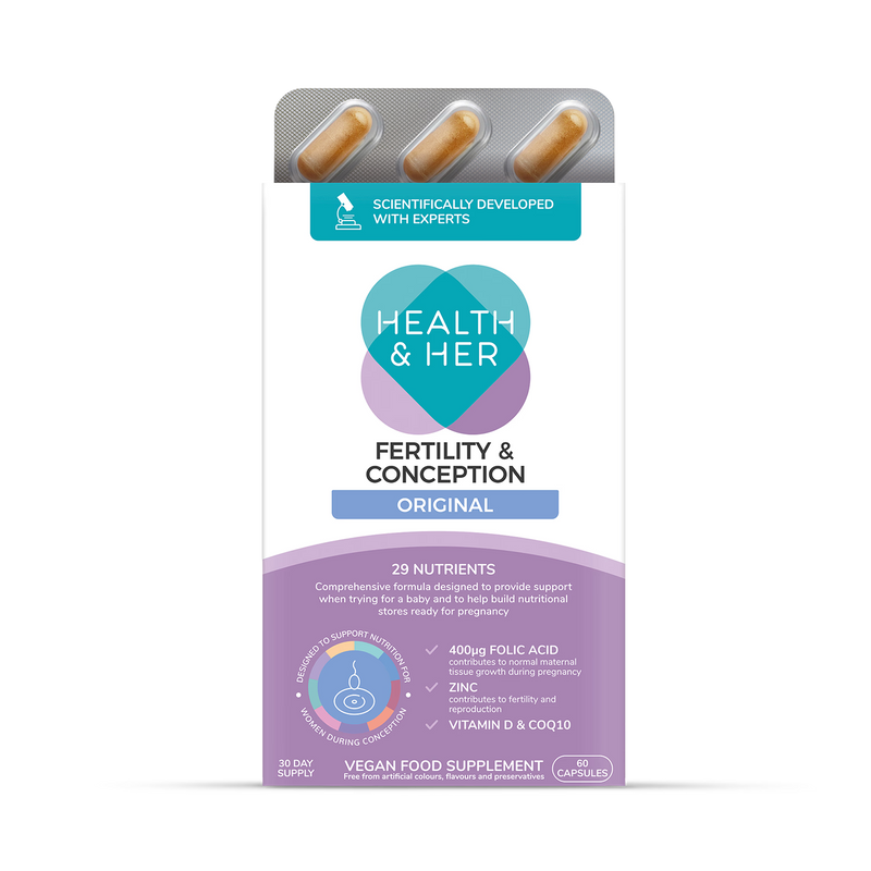 Health & Her fertility supplement 60 capsules - British product