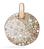 Pomellato rose gold pendant with mixed diamonds, UK version