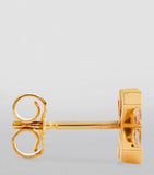 Eva Fehren Exploding X stud earrings 18kt gold diamonds, UK version