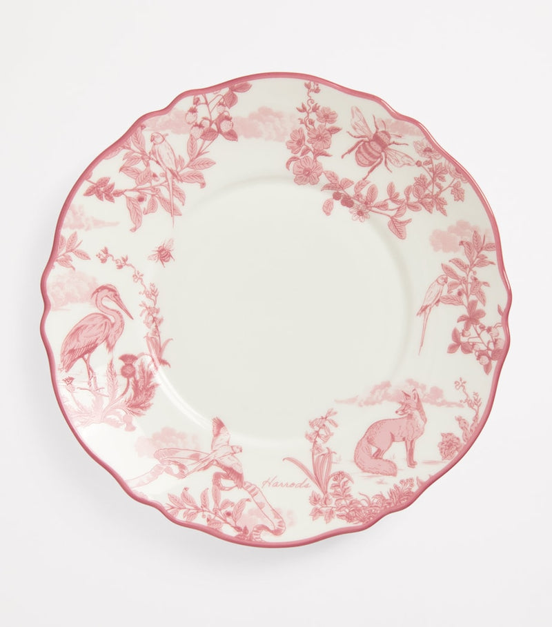 Harrods bone china teacup saucer set toile pattern UK version
