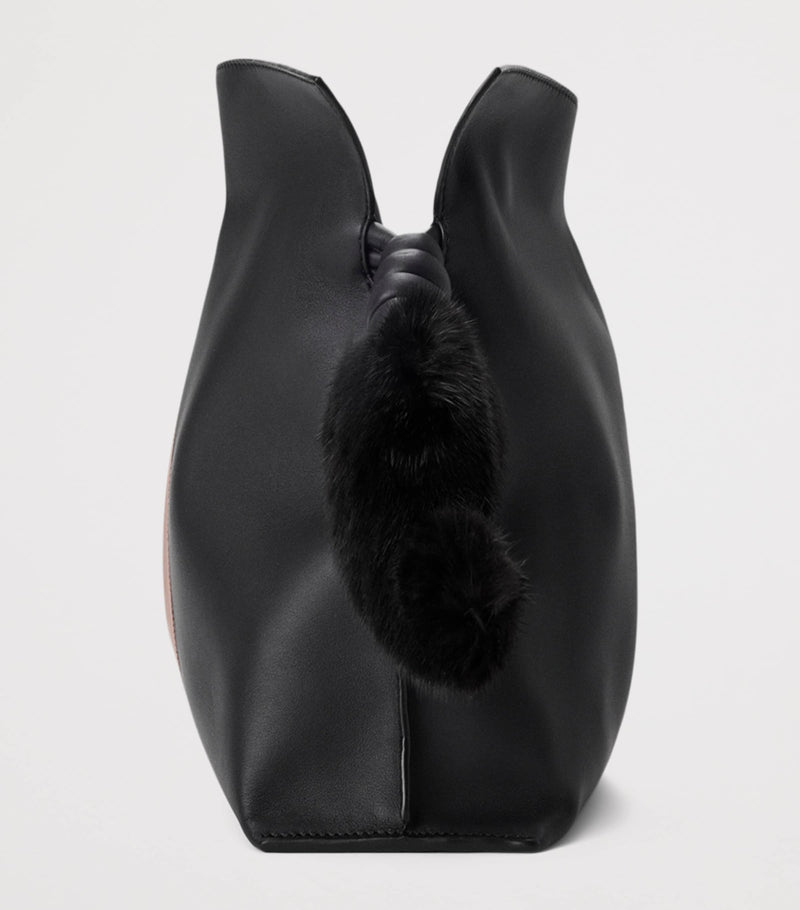 LOEWE Lion Intarsio Flamenco clutch bag medium - British product