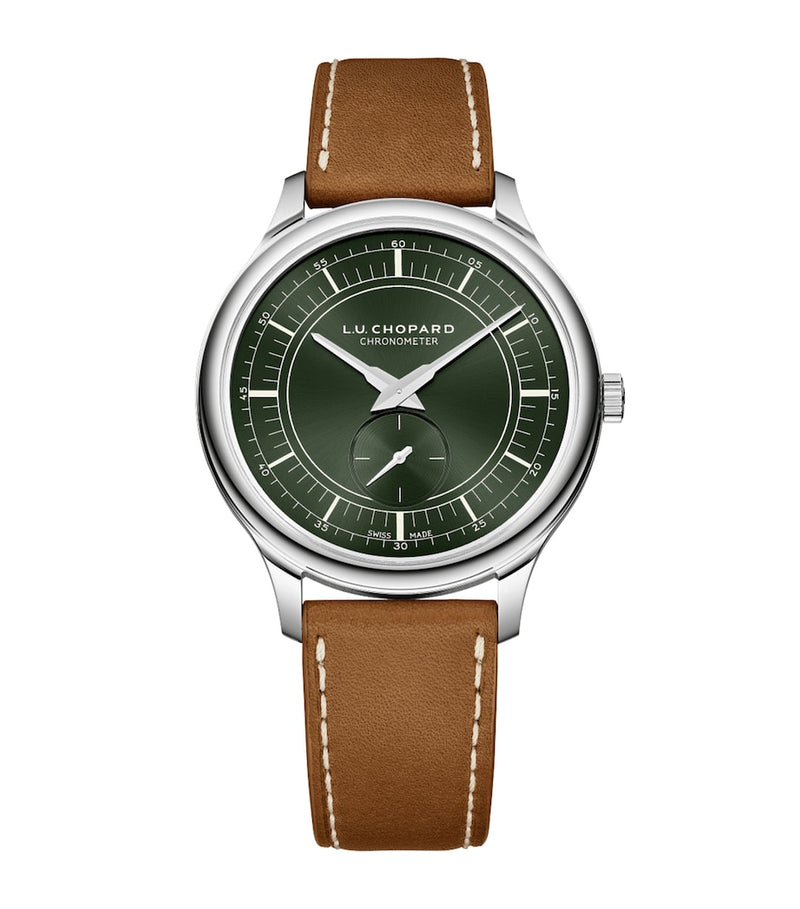 Chopard L.U.C XPS chronograph watch 40mm lucent steel, imported from the UK