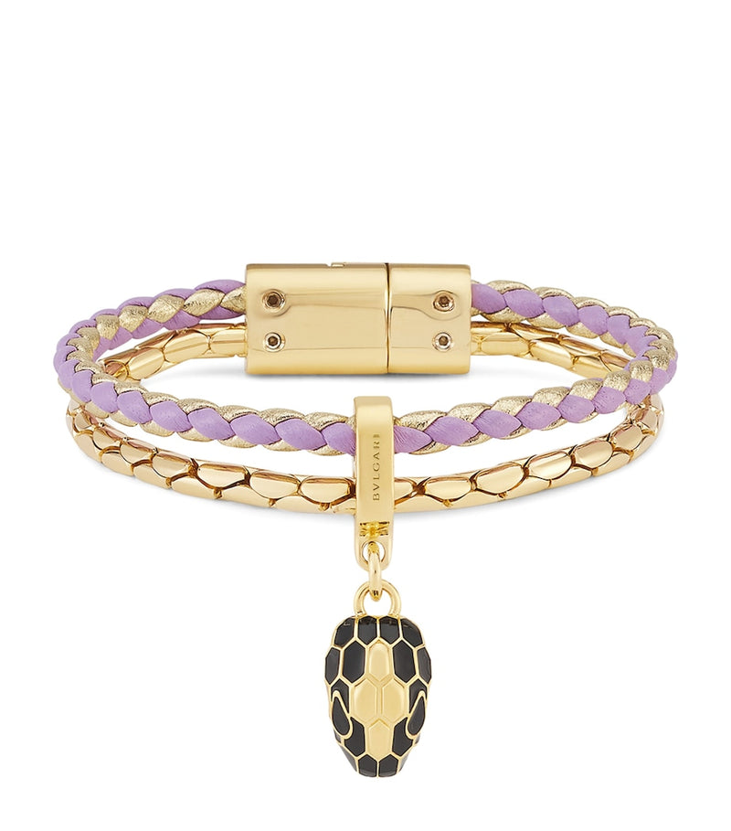 Bvlgari Serpenti Forever small leather bracelet - British product