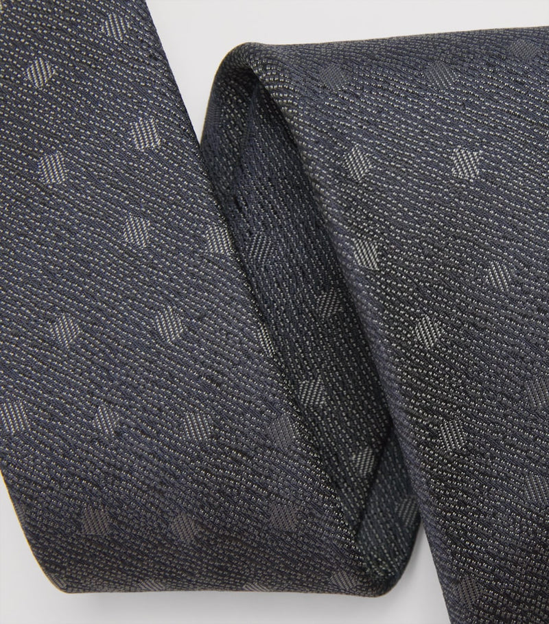 Emporio Armani silk jacquard tie 7.5cm - British product