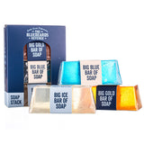 Superdrug Bluebeards Revenge Soap Stack Gift Set Big Blue Cuban Gold Classic Ice 175g Soap Bars- Buy online at McGrocer