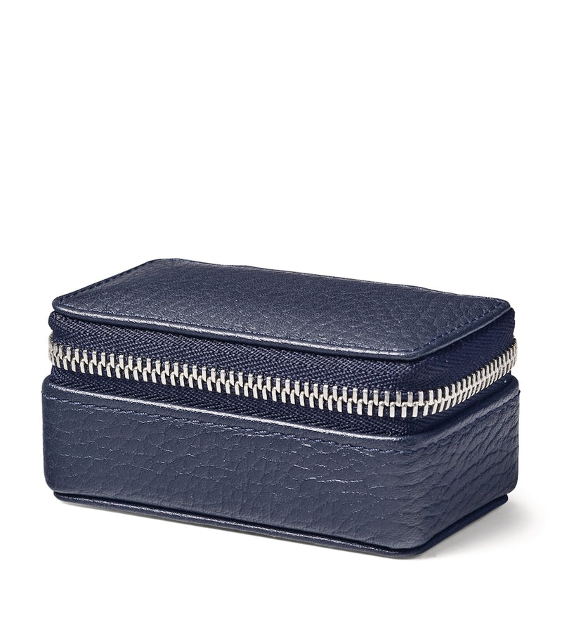 Aspinal of London small leather travel jewellery case - British product