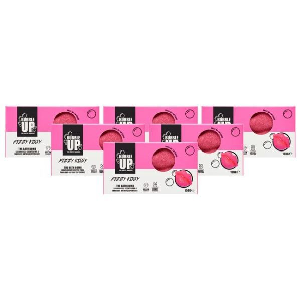 Bubble Up Fizzy Kissy bath bomb pack of 6 - British product