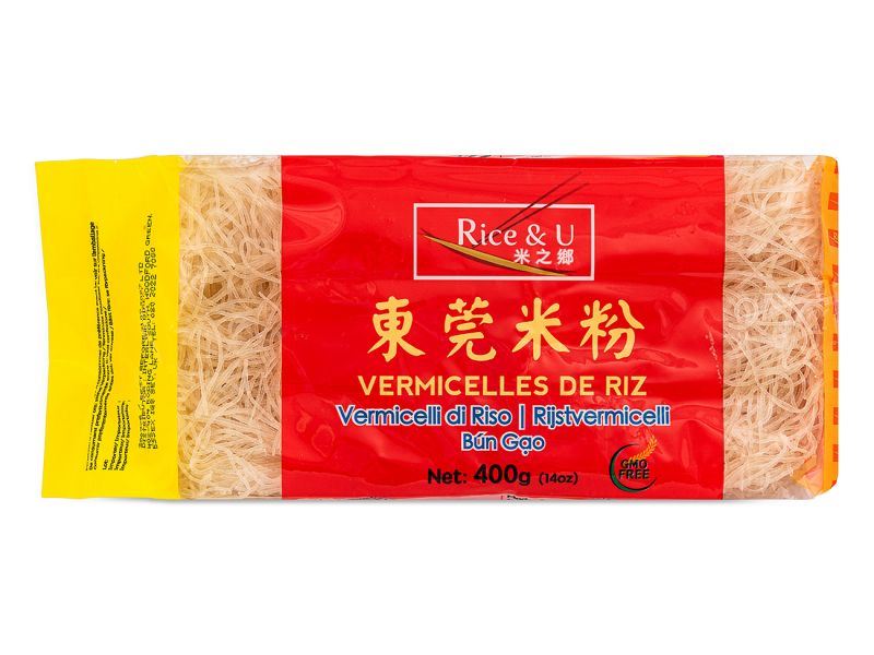Rice & U Dong Guan rice vermicelli noodles, UK version