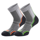 1000 Mile mens trail socks single layer twin pack - British product