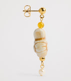 Anni Lu Seaside Earrings gold-plated porcelain shell, imported from the UK