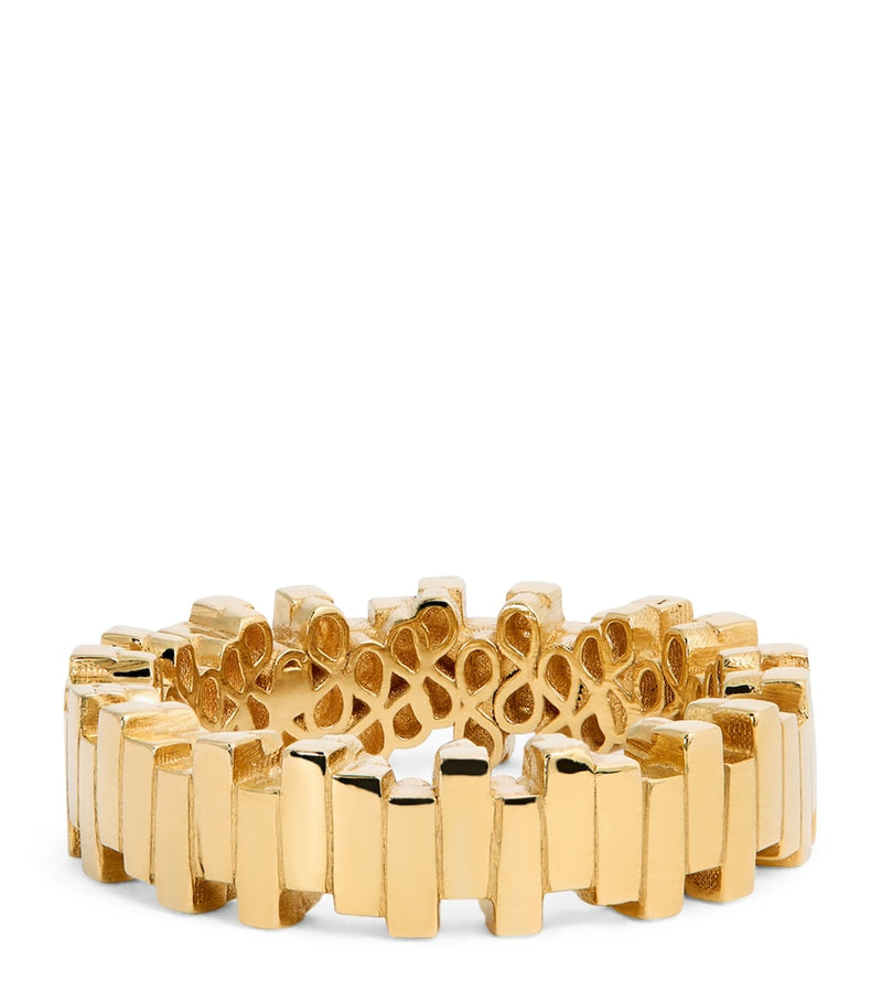 Suzanne Kalan Golden Midi Stacker Ring 5mm width, UK version