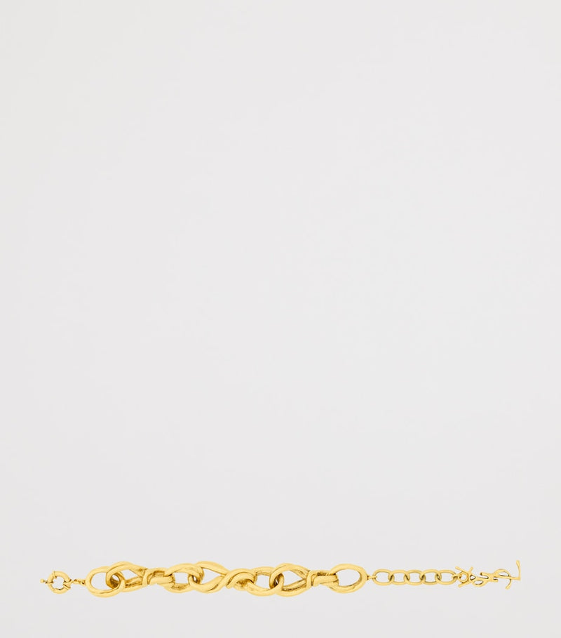 Bracelet chaîne torsadée Saint Laurent, importé du Royaume-Uni