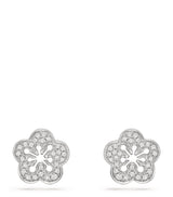 Harrods Boodles White Gold and Diamond Blossom Stud Earrings- Buy online at McGrocer