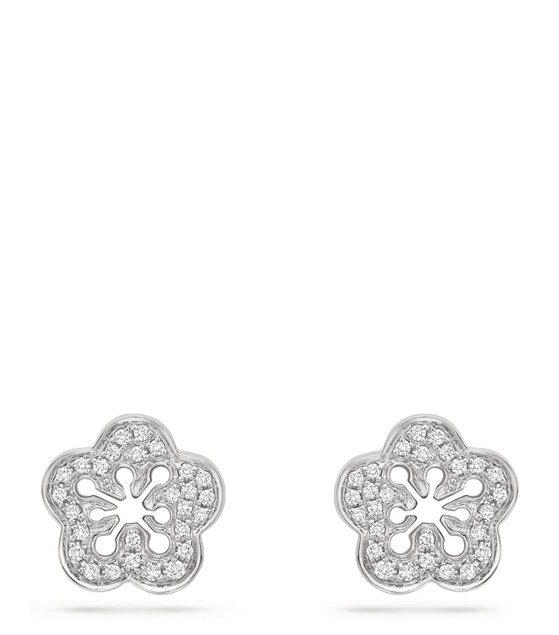 Boodles blossom diamond stud earrings 1cm - British product